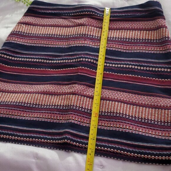 Hollister Bohemian Striped Woven Skirt with Zip - Picture 9 of 10